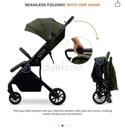 Neobreeze - Lightweight One-Hand Fold Baby Stroller with Canopy