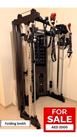 Folding Smith Multi-Function Cable Gym Machine - Excellent Condition