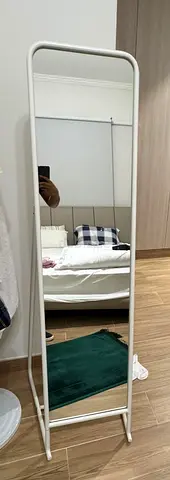 Minimalist White Standing Floor Mirror (Full Length)