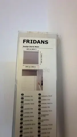 FRIDANS blackout roller blind 200x195 cm - light grey