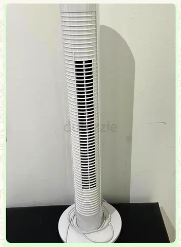 White Tower Fan - Compact Standing Oscillating Fan (Used)