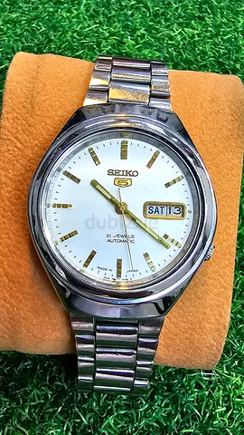 Seiko 5 Automatic Mens Watch - Stainless Steel, Day/Date(Used)
