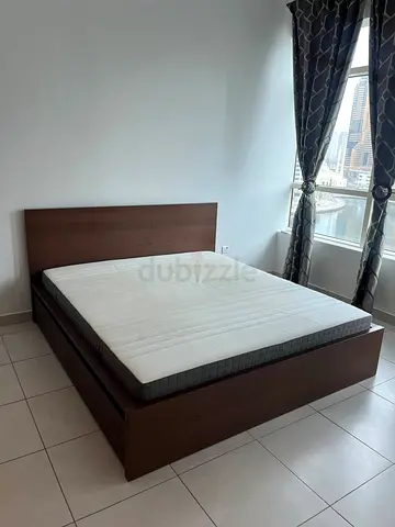 Ikea King size bed with mattress available in perfect condition