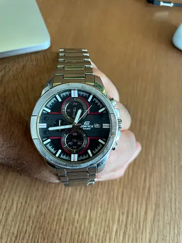 Casio Edifice (EFR-548) Stainless Steel Mens Watch (1 Year battery remaining)