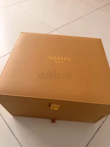 Empty leatherette storage box with cushion insert from Sobha realty really good quality