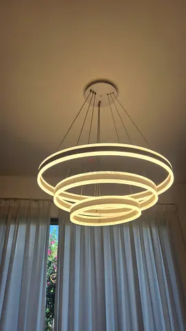 Modern LED Circular Wall Light - Three Ring Design