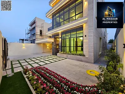 Fully smart villa with a modern facade and elegant design, including water, electricity, and air conditioning.