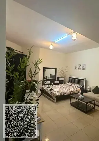 ستديو للبيع ابراج الهورايزون الراشدية عجمان مع الباركن مساحة كبيرة البيع مع الفرش
