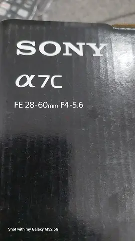 Sony a7C (FE 28-60mm F4-5.6) mirrorless camera - body with kit lens (box shown)