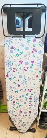 Sturdy Foldable Ironing Board with Floral Cover