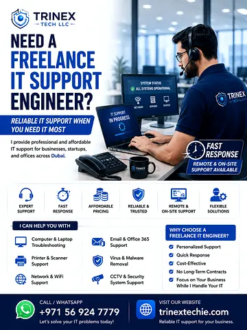 🚀 Freelance IT Support Engineer Required | Dubai | Flexible Projects
