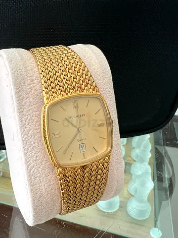 Vintage gold-toned Bucherer Quartz watch