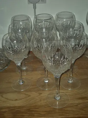 10 Stuart Crystal Manhattan water/grape glasses
