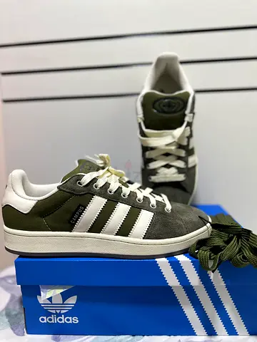 Adidas Campus Green Suede Sneakers - Size 12