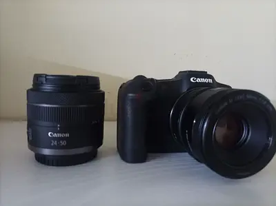 Canon R8 Dslr Mirrorless camera along with 50mm lens + kitlens