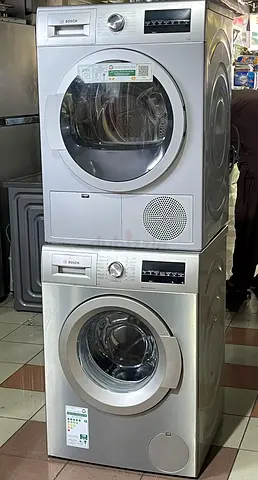 BOSCH LATEST MODEL SERIES 6th 9 kg washer and 9 kg dryer Separate set .ksa