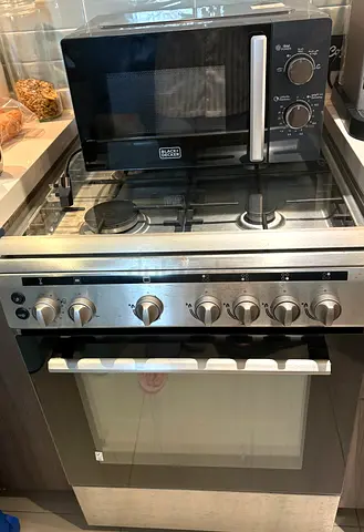 Microwave and cooker gas