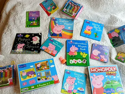 Peppa Pig childrens board book and activity set - BUNDLE SALE! 210 FREE DELIVERY