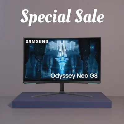 Samsung 32 inches G85NB Odyssey Neo G8 4K 240Hz Curved Gaming Monitor LS32BG850NUX