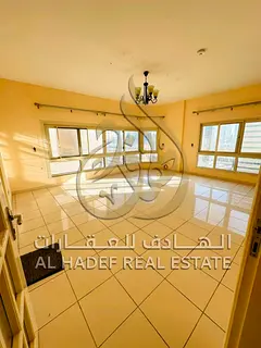 Two bedrooms and a living room in Al Majaz 1 area, excellent size, reception room - additional laund
