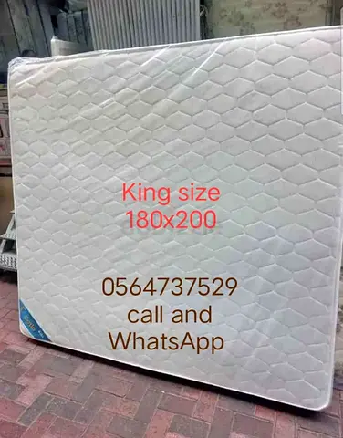 King size mattress 180x200cm.  All times delivery available
