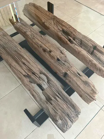 Marina Home Railway Wood Coffee Table