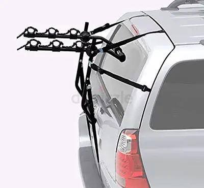 Republic Universal Trunk Bike Carrier Rear B Rear-mounted 3-bike car rack (strap-on- good conditions