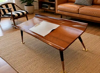 Dutch Teak Wood table Title