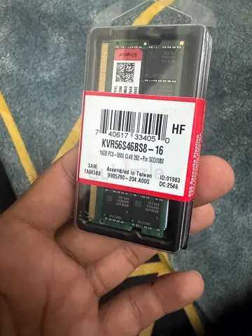 Kingston 16GB DDR5 5600MHz Laptop RAM | PC5-5600 CL46 SODIMM | Brand New