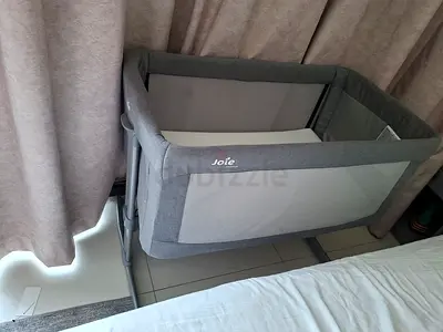 Joie Foldable Playpen / Travel Cot - Grey, Good Condition