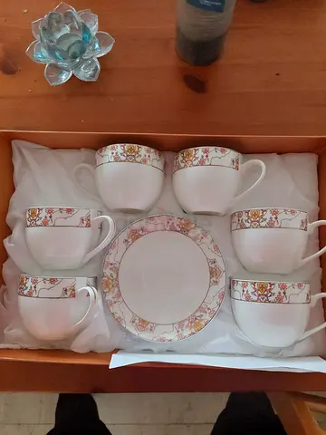 Tea set from home centre 89 Dhs