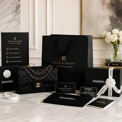 Chanel Classic Quilted Flap Bag with Chain - Black (Includes Box  Accessories)