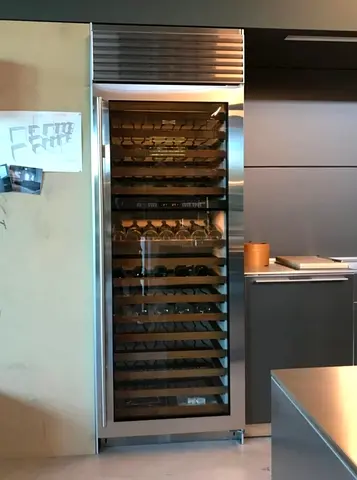 Sub-Zero built-in dual zone temperature wine fridge