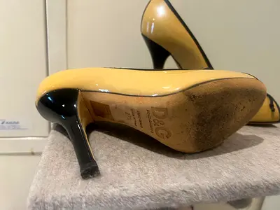 Dolce and Gabbana Patent Leather Heels Size 37.5
