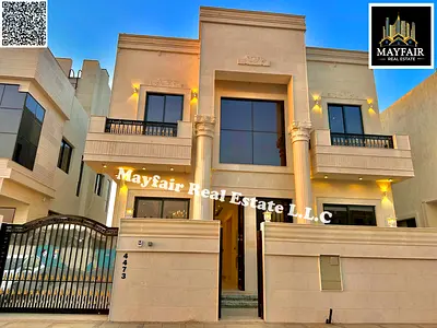 سكن عائلي فاخر بتصميم معماري أنيق | يشمل رسوم النقل