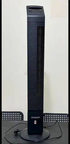 Crown Tower Fan - Slim Black Oscillating Fan (Used)