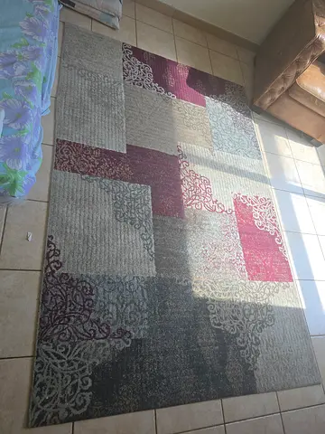 Modern Abstract Area Rug with Geometric Pattern