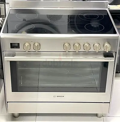 Bosch Series 8 Freestanding 5 Zone Electric Cooking range oven fan stove model  HCB738357M 90x60cm