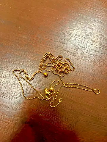18k gold necklace chain 4.233 g stamped “750” gucci mcm kenzo prada balenciaga balmain tumi mk tumi