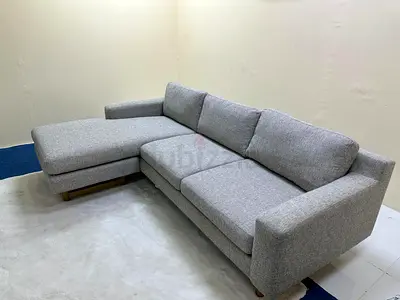 Like new condition west elm lshape sofa