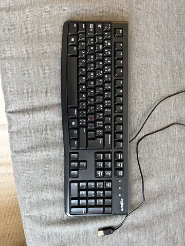 Used Logitech Wired USB Full-Size Keyboard