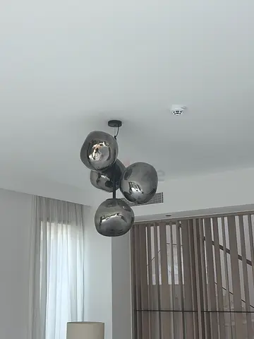 X 3 Modern 4-Bulb Chrome Pendant Ceiling Light