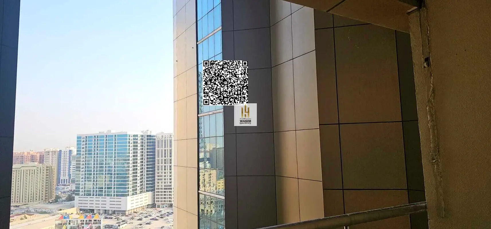 For annual rent – ​​Horizon Towers Ajman Al Rashidiya 1 One bedroom and living room with a spacious area and balcon Free parking Prime location clo