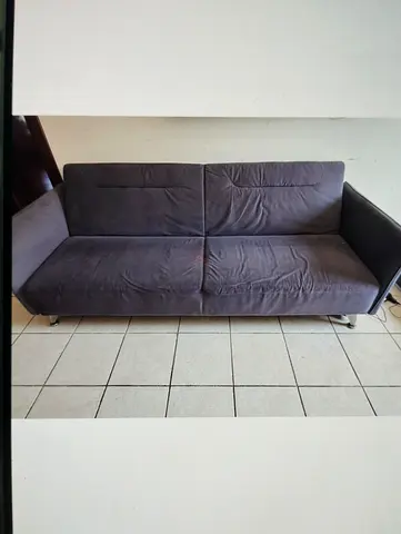 Comfortable Grey Three Seater Sofa