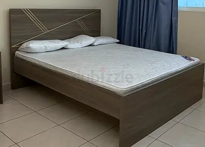 Queen size Bed for urgent sale at Al Nadha