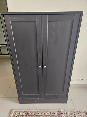 Black wood cabinet