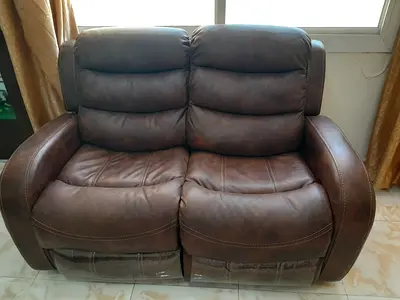 Brown 2-seater Recliner Sofa in Good Condition