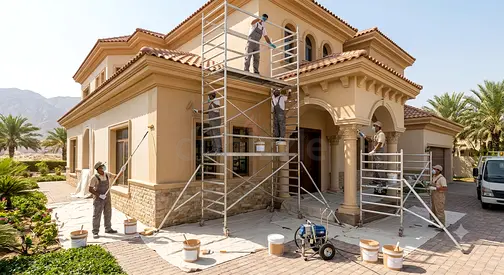 Painting Services | Interior Exterior Painters | Apartment Villa Painting | wallpaper install wood