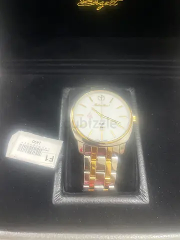 Mother tissot Two-tone mens wristwatch with white dial and date (new in box)
