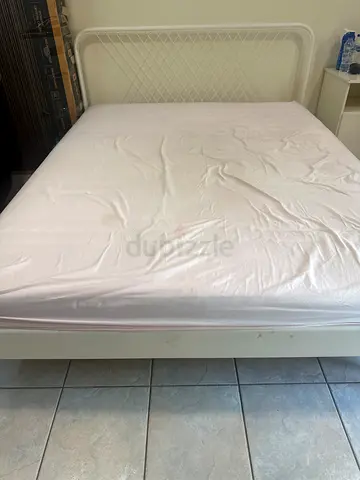 Kind ikea bed with mattress - lightly used